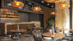 orange onyx marble cafe wall practicce