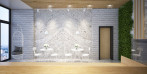 Bianco Carrara Marble Living Room